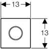 Geberit Sigma10 automata vizelde vezérlés, infravörös, hálózati (fényes króm / matt króm / fényes króm)