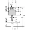 Geberit Basic falsík alatti Delta típusú öblítőtartály