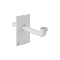 Műanyag takarólap és lefolyóív Geberit falsík alatti szifonhoz, króm