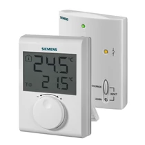 Siemens RDH100RF/SET Rádiófrekvenciás, elemes szobatermosztát LCD kijelzővel