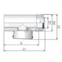 Tricox PPs/Alu ellenőrző egyenes idom 60/100mm