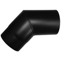 Dunaterm Fekete füstcső 120 mm 45° ÍV
