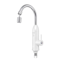 Thermex RUNA 3000 átfolyós elektromos vízmelegítő és fehér csaptelep (3 kW)