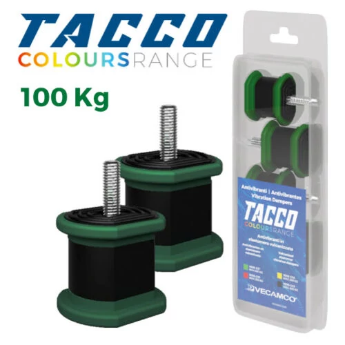 VECAMCO TACCO 9898-037 (100kg) 4db/csomag zöld Klíma kültéri rezgéscsillapító gumibak