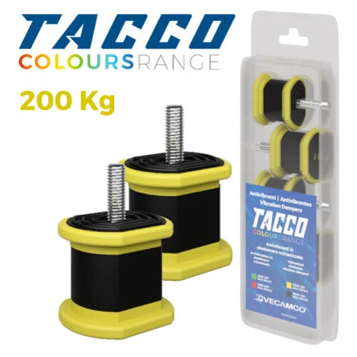 VECAMCO TACCO 9898-038 (200kg) 4db/csomag sárga Klíma kültéri rezgéscsillapító gumibak