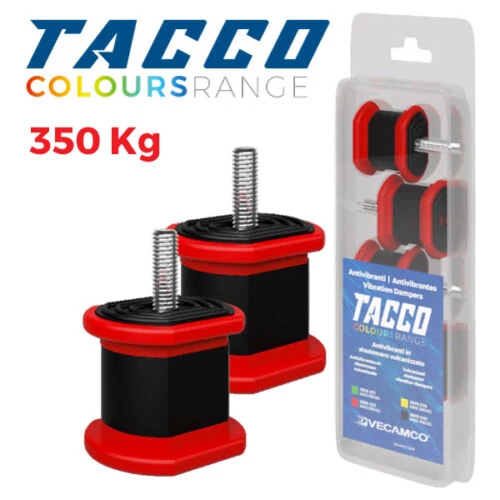 VECAMCO TACCO 9898-039 (350kg) 4db/csomag piros Klíma kültéri rezgéscsillapító gumibak