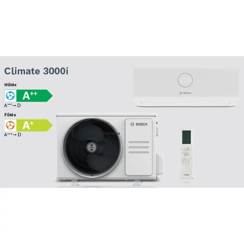 Bosch Climate 3000i W CL3000i53E Inverteres Split klíma csomag 5,3 kW