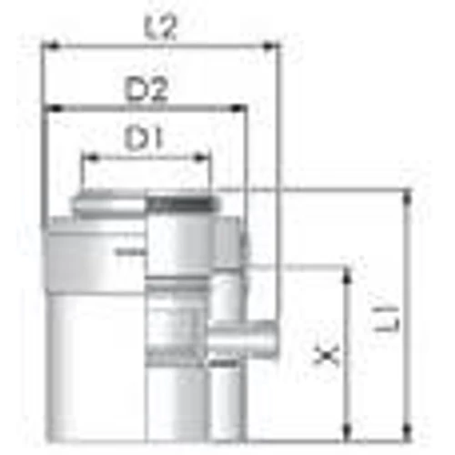 Tricox PPs/Alu kondenzátum leválasztó 110/160mm