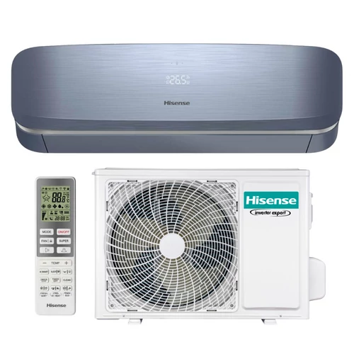 Hisense Fresh Air QJ35XJ3B oldalfali split klíma csomag 3,5 kW (kék)